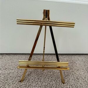 Vintage Brass Easel for Frames MCM Art Deco